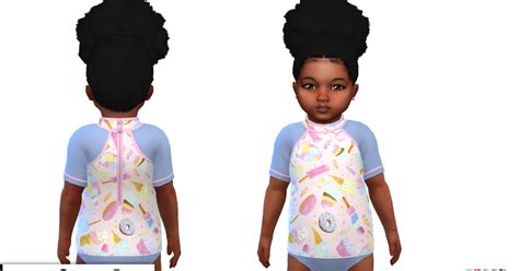 Nygirl Sims 4 Swimsuit With Wet Suit Tee