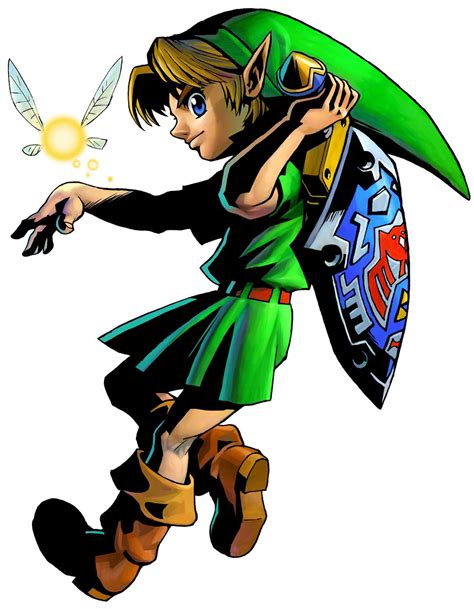 The Legend Of Zelda Majoras Mask 3d Young Link And Tatl