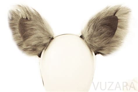 Faux Realistic Grey Fox Ears Website