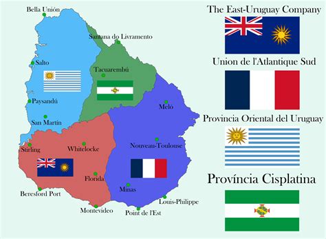 The Partition Of The Oriental State Of Uruguay 1831 Rimaginarymaps
