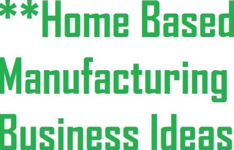 Then, get 20 profitable manufacturing business ideas to start your own business in 2020. Home Based Manufacturing Business ideas | Idea2MakeMoney