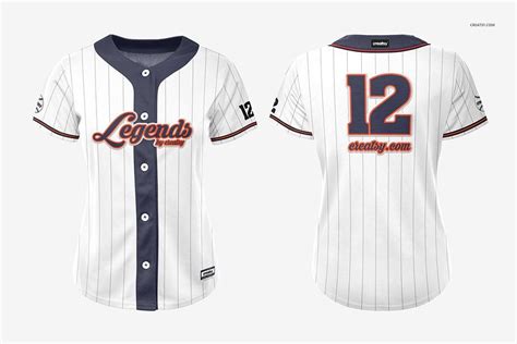 Download Women's Baseball Jersey Mockup Set