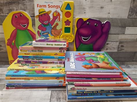 33 Barney The Dinosaur Children Books Baby Bop Bj Adventure Hunt