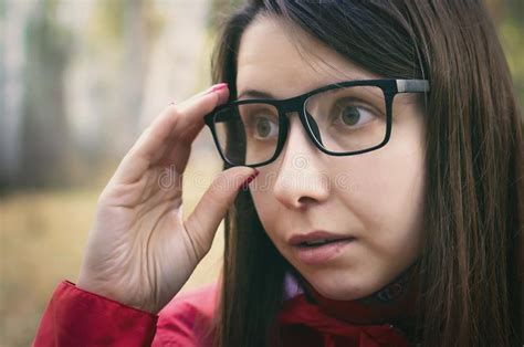 Surprised Women In Glasses Stock Photo Image Of Brown Glasses