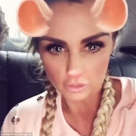 Katie Price Topless Selfie With Pink Wig And Jeans Daily Mail Online