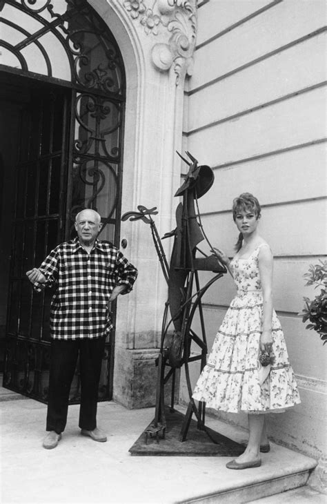 Pablo Picasso And Brigitte Bardot 1956