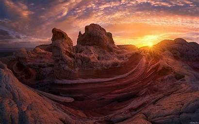 Desert Sunset Mountains