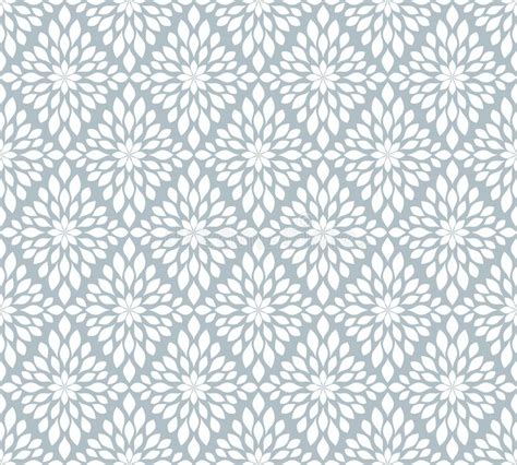 Seamless Grey Floral Wallpaper Stock Vector Illustration Of Design