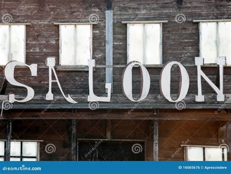 Old Western Saloon Stock Photo Image Of Letter Building 16065676