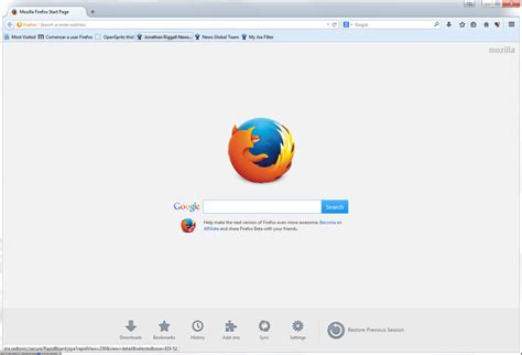 Mozilla Firefox Beta Firefox Sync Firefox Accounts Und Australis Design Softonic