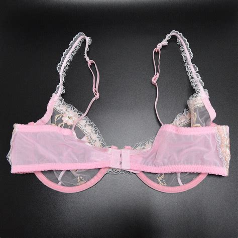 Uk Fashion Ladies Unpadded Floral Lace Sheer Sexy Bras And Panties