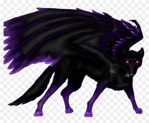 Anime Water Wolf With Wings On