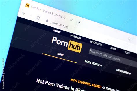 Foto De Homepage Of Pornhub Website On The Display Of PC Pornhub