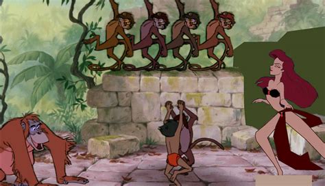 Ariel And Mowgli Dancing With The Apes By Hypnotica2002 On Deviantart