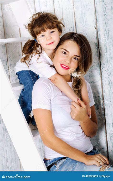 My Mother Is My Best Friendmother And Daughter Hugging Sitting Stock Image Image Of Beautiful