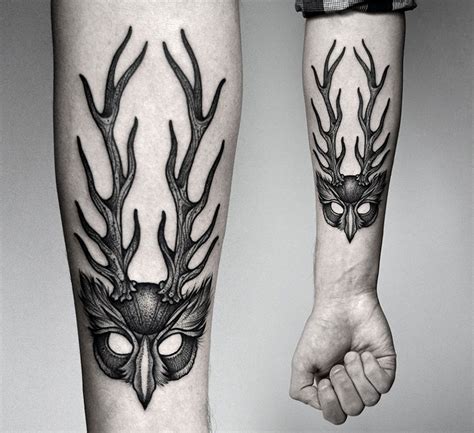 Antlers Forearm Tattoo Best Tattoo Design Ideas