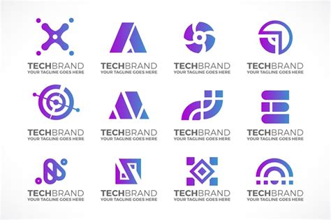 Technology Logo Collection By Eightonesixstudios On Envato Elements