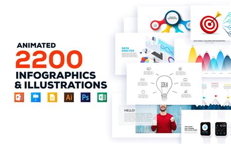 2200 Animated Infographics Bundle Powerpoint Template