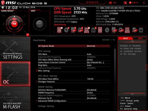 Bios And Software The Msi Meg Z390 Ace Motherboard Review The Answer