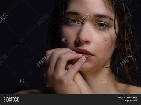 Sad Young Woman Looks Image And Photo Free Trial Bigstock