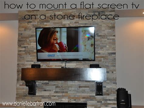Made How To Mount A Flat Screen Tv On A Stone Fireplace Diy