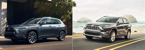 2022 Toyota Corolla Cross Vs 2021 Toyota Rav4 Find The Right Fit At