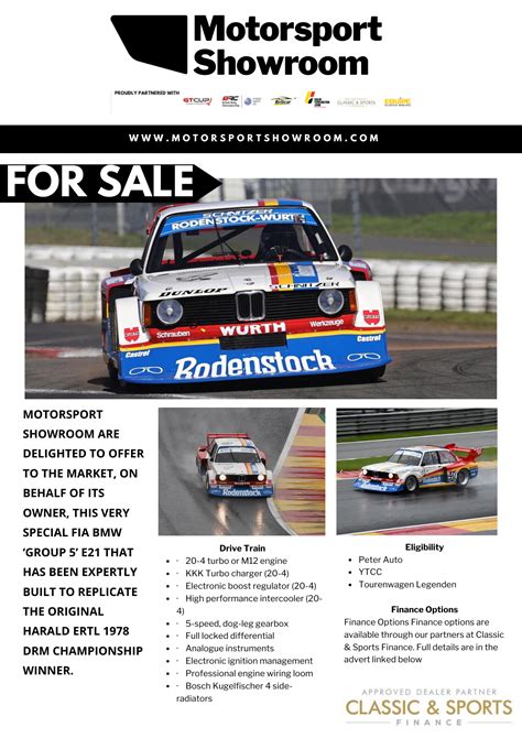 Motorsport Showroom Newsletter HOT IN 1979 BMW E21 Group 5 Replica