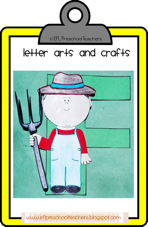 Esl Farm Unit Letter Arts And Crafts Preschool Themes Letter Art