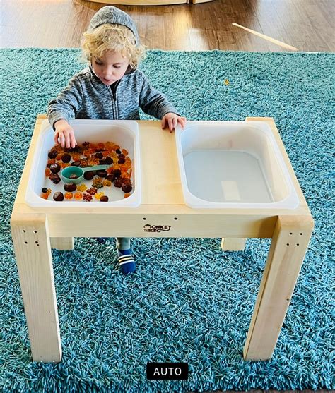 Kids Montessori Sensory Table With Double Bins - Etsy Canada