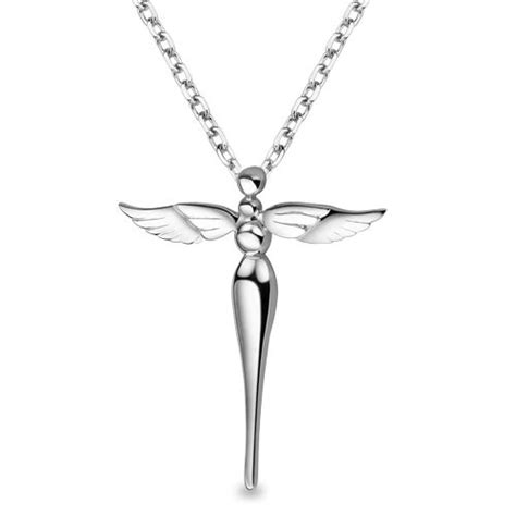 Jpf 925 Sterling Silver Necklace Angel Wings Necklace Silver Jewelry