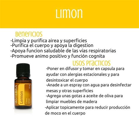 Aceite esencial de Limón es edificante y te da energía