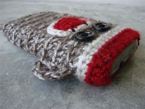 Sock Monkey Cell Phone Iphone Droid Sleeve Cover By Hanksdesign 1500