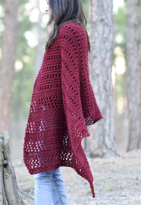 Merlot Alpaca Wrap Shawl Knitting Pattern Mama In A Stitch