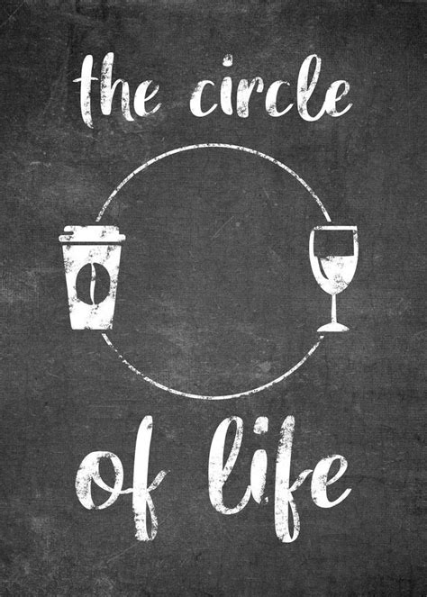 The Circle Of Life Poster By Posterworld Displate Wine Quotes