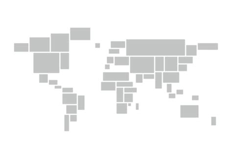 World Map Of Grey Blocks Map Geometric World Map Vector Map Geometric