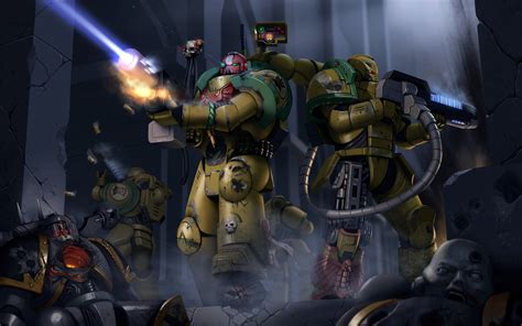 Warhammer 40k Artwork — Imperial Fists By Boris Tsui