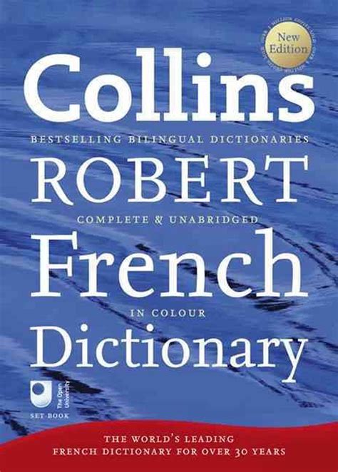Collins Robert French Dictionary By Collins Dictionaries 9780007331550