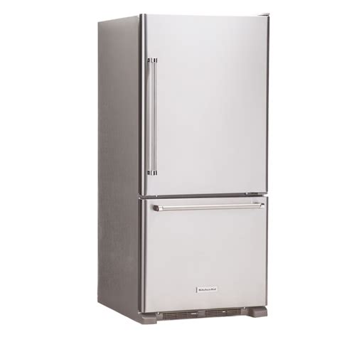 Kitchenaid 1867 Cu Ft Bottom Freezer Refrigerator Stainless Steel