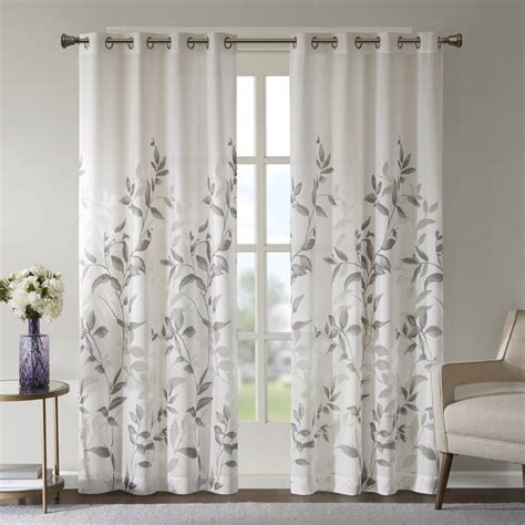 Check out our window panel decor selection for the very best in unique or custom, handmade pieces from our wall décor shops. Trent Floral/Flower Semi-Sheer Grommet Single Curtain ...