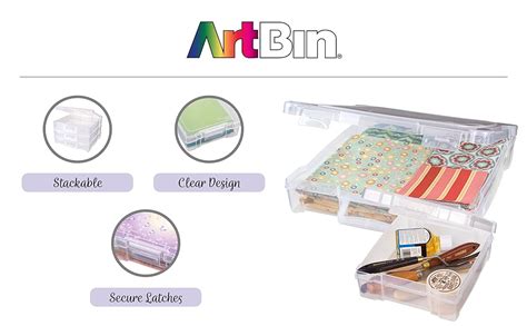 Artbin 6913ab Essentials Storage Box With Handle 12 X 12 Inch