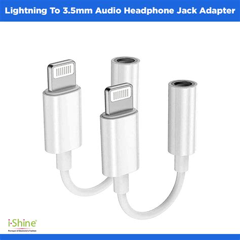 Lightning To 35mm Audio Headphone Jack Adapter