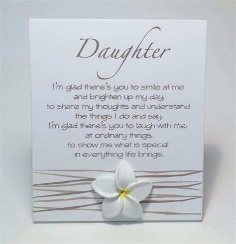 Daughters are always treated as the most important asset to a family. Splosh Daughter Poem Birthday Gift Ideas for Her WF029 | eBay