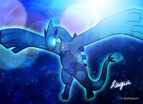 Lugia DRAWING by MidNightxD on DeviantArt