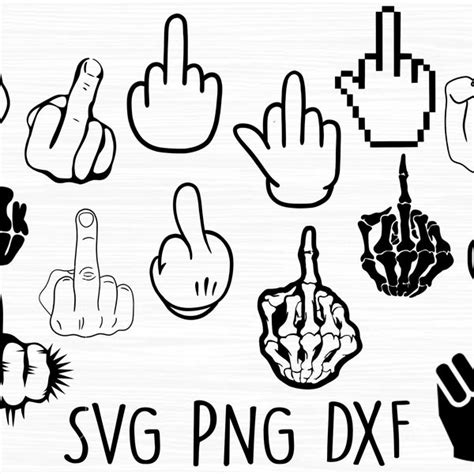 Middle Finger Svg Files For Cricut Etsy Canada