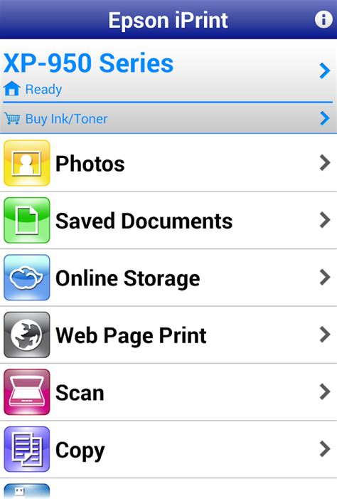 It's available for iphone and android handsets. EPSON iPrint