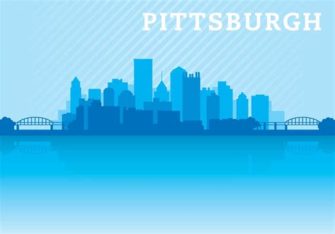 Pittsburgh Skyline Vector 91966 Vector Art At Vecteezy
