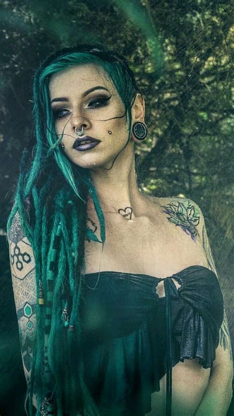pin by stacey on beauty ‍♀️ beautiful dreadlocks dreads girl goth beauty