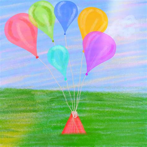 Balloons Painting By Chandana Arts Fine Art America