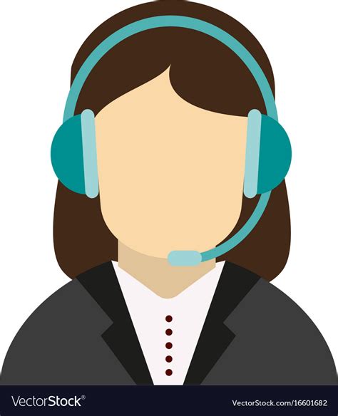 Call Center Customer Service Assistant Avatar Icon