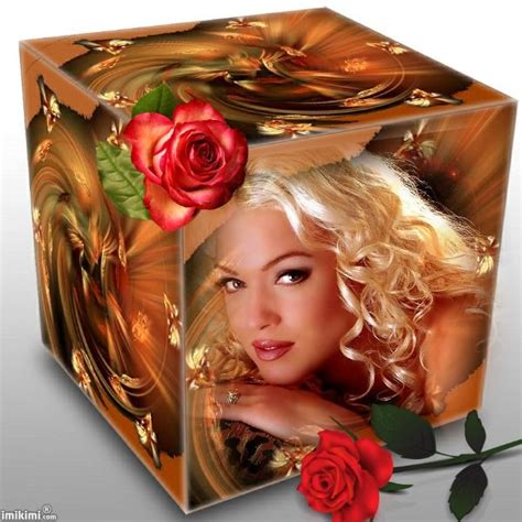 beautiful blonde woman in cube frame from cube image romantic frame cool photos